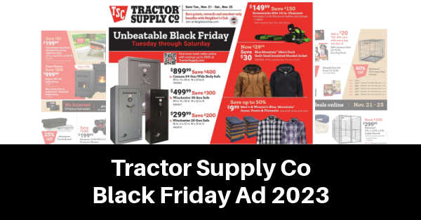 Tractor Supply Black Friday ad 2023