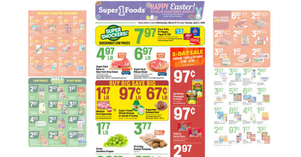 Super 1 Foods Ad (3/27/24 - 4/2/24)