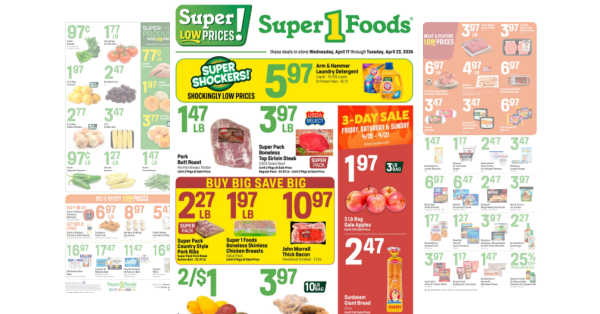 Super 1 Foods Ad (4/17/24 - 4/23/24)