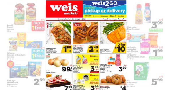 Weis Weekly Ad (4/25/24 - 5/1/24) Flyer Preview