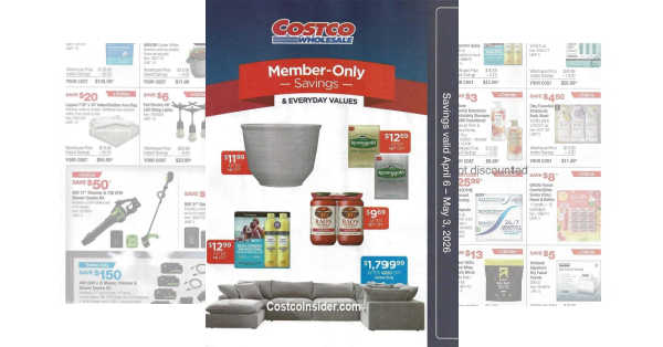 Costco Member-Only Savings Ad (4/6/26 – 5/3/26) for April!