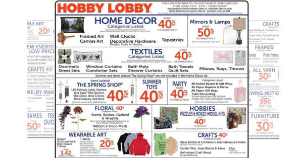 Hobby Lobby Weekly Ad (4/12/26 - 4/18/26) Preview