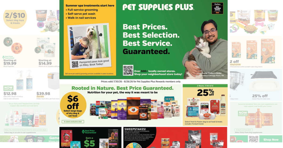 Pet Supplies Plus Ad (7/30/26 - 8/26/26) Preview!