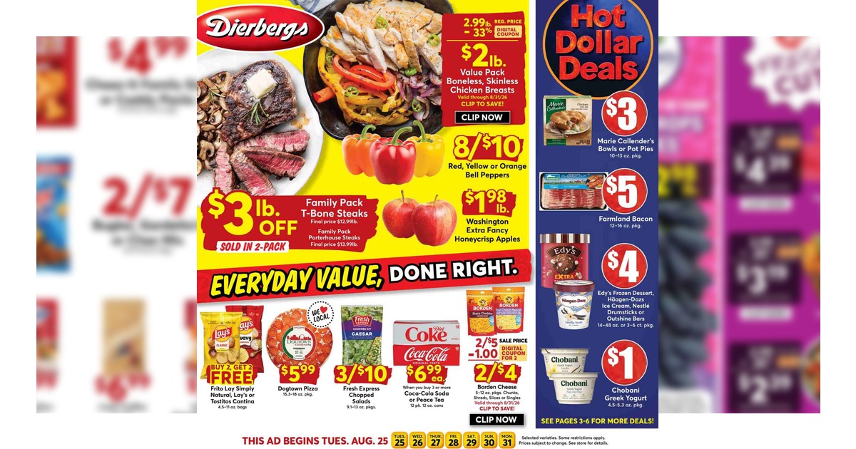 Dierbergs Weekly Flyer (8/25/26 - 8/31/26) Ad Preview