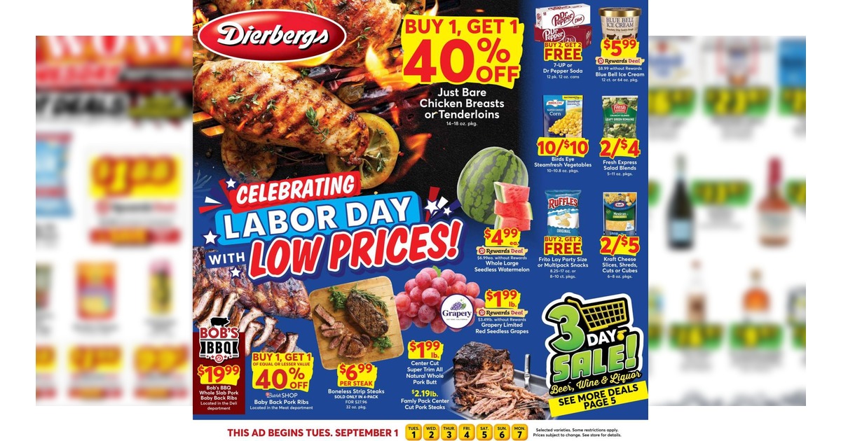 Dierbergs Weekly Flyer (9/1/26 - 9/7/26) Ad Preview