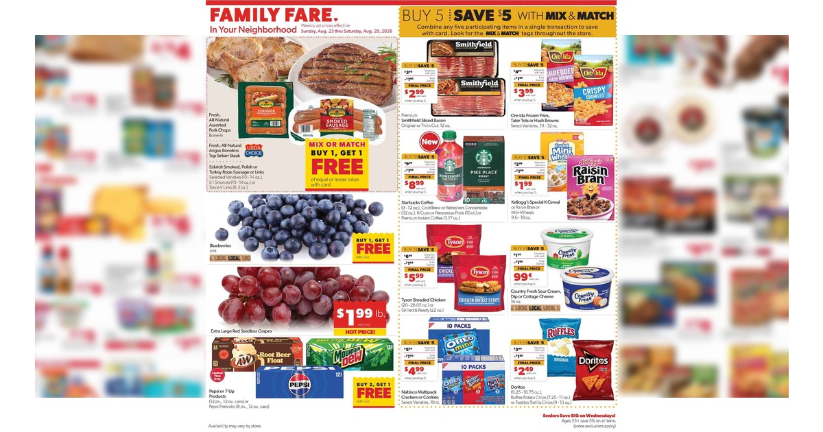 Family Fare Ad (8/23/26 - 8/29/26) Weekly Ad Preview