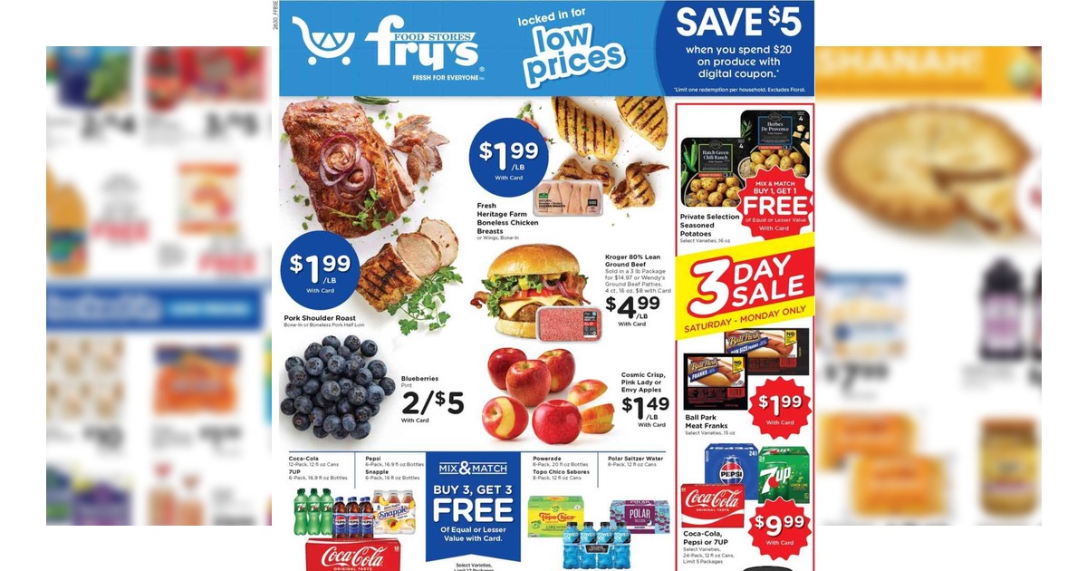 Fry's Weekly Ad (8/26/26 – 9/1/26)