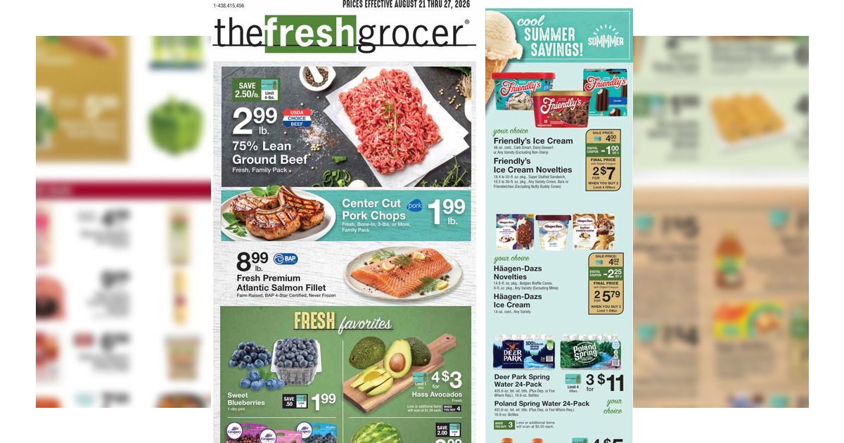 The Fresh Grocer Weekly Ad (8/21/26– 8/27/26) Preview