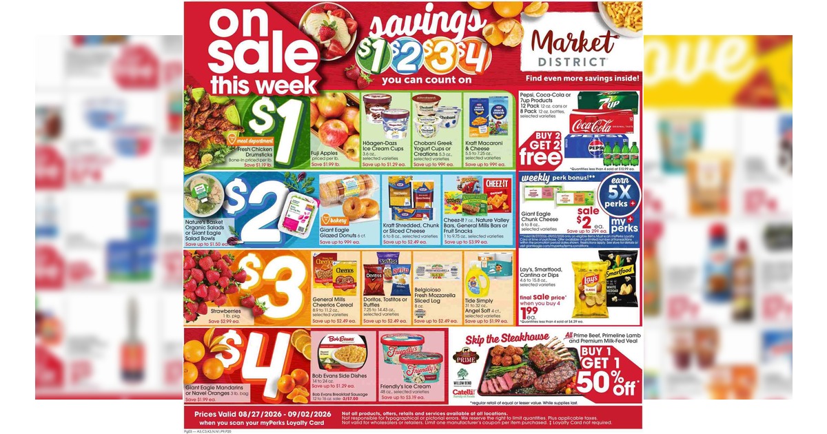 Giant Eagle Ad (8/27/26 - 9/2/26) Weekly Preview