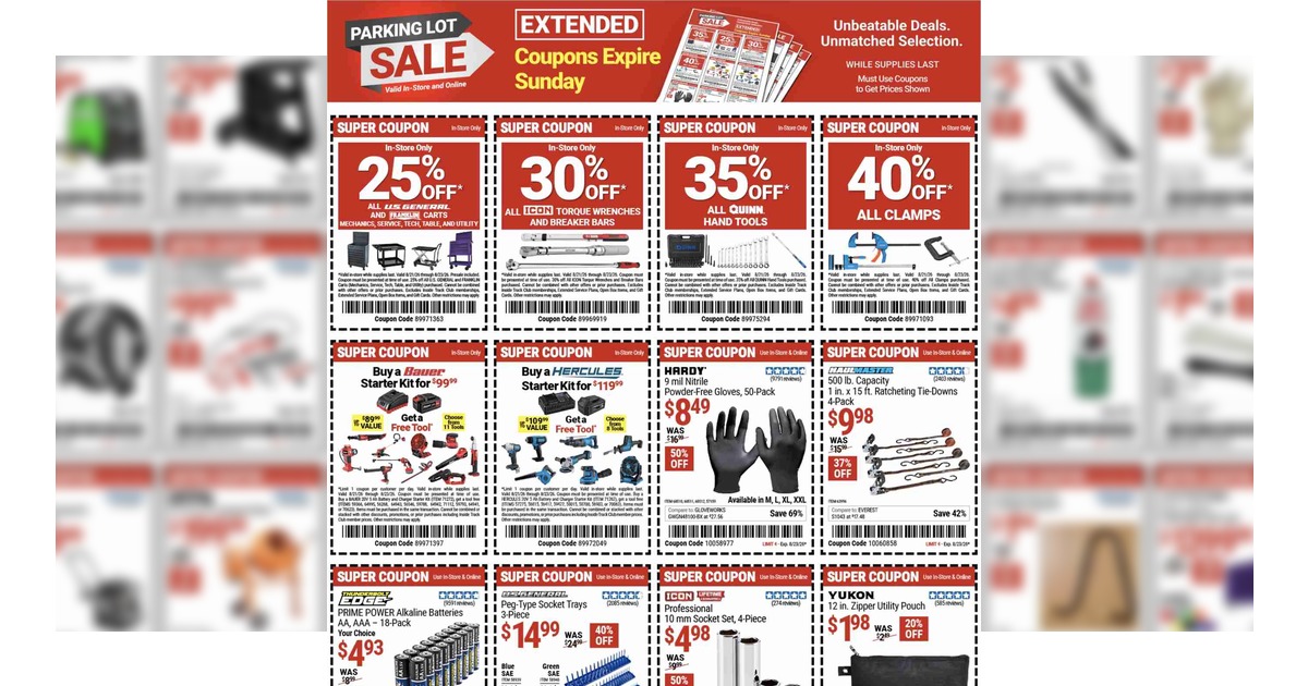 Harbor Freight Weekly Flyer (8/21/26 – 8/23/26) Sales Preview!