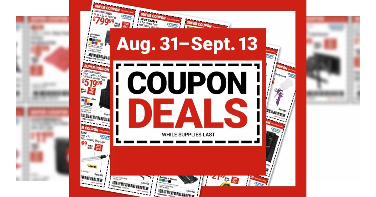 Harbor Freight Weekly Flyer (8/31/26 – 9/13/26) Sales Preview!