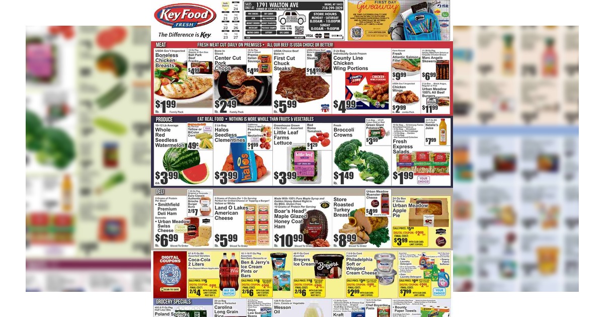 Key Food Circular (8/21/26 - 8/27/26) Weekly Flyer Preview