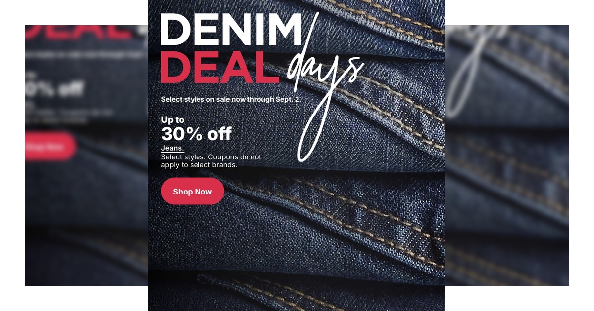 Kohl's Weekly Ad (8/31/26 - 9/2/26) Denim Deals!