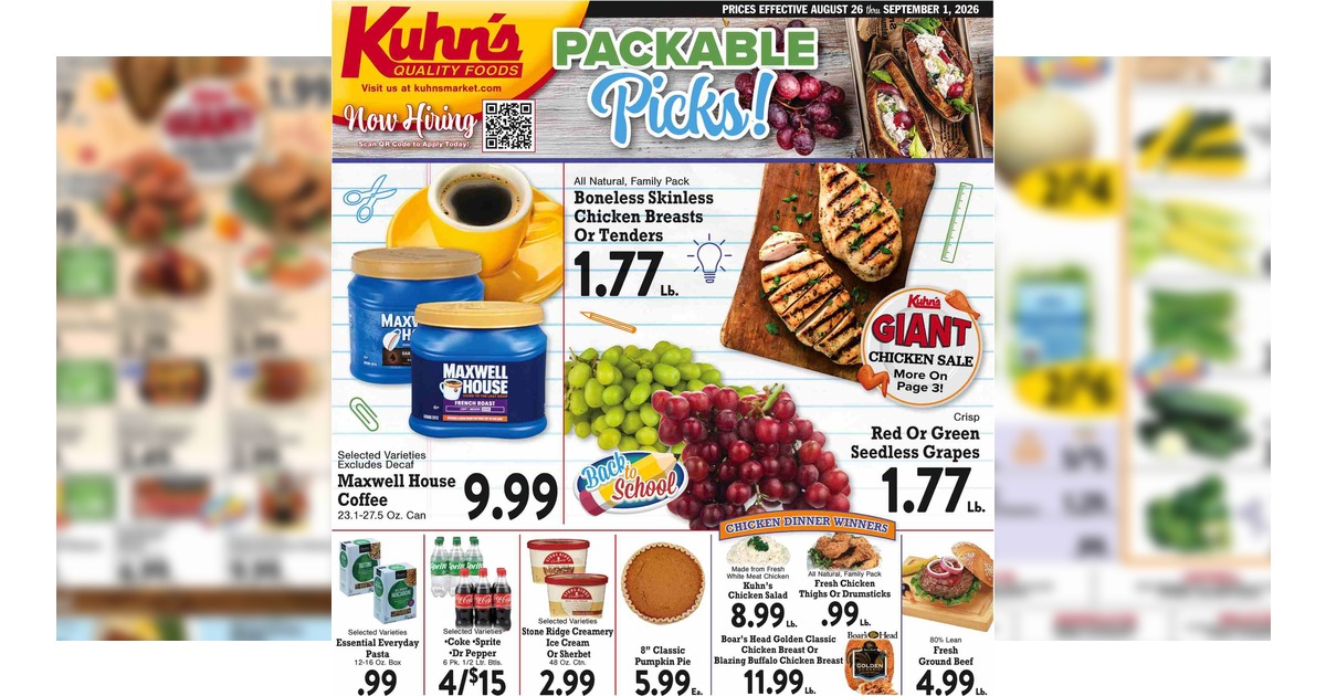 Kuhn's Weekly Ad (8/26/26 – 9/1/26) Preview