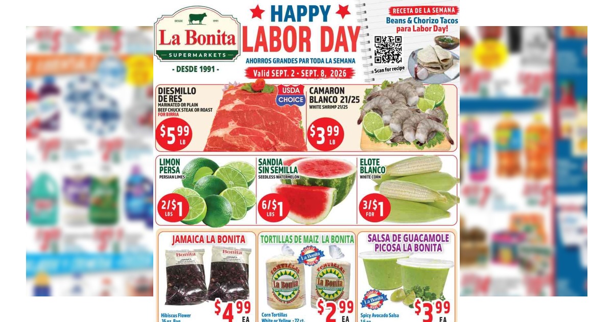 La Bonita Weekly Ad (9/2/26 – 9/8/26) Preview