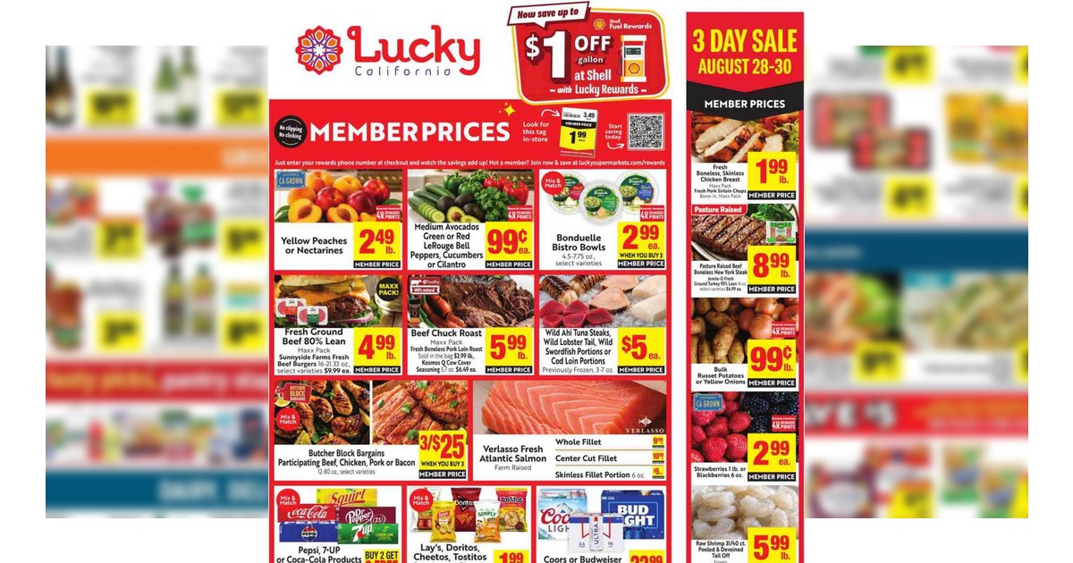 Lucky Supermarkets Weekly Ad (8/26/26 – 9/1/26) Flyer Preview