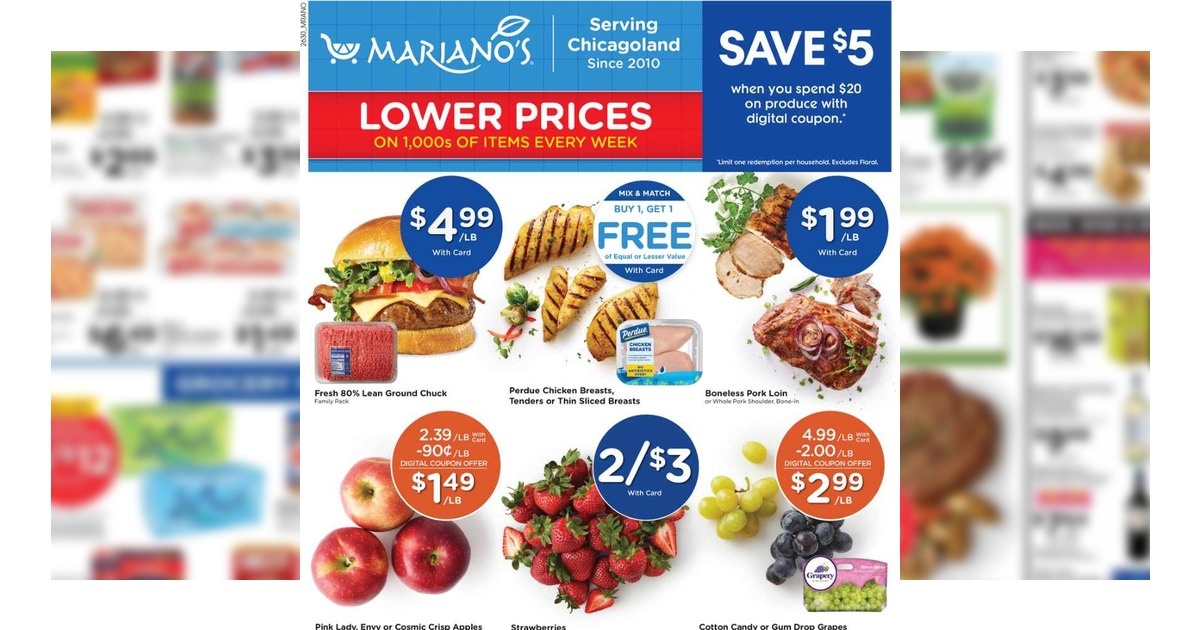 Mariano’s Weekly (8/26/26 – 9/1/26) Early Ad Preview
