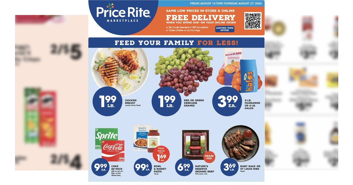 Price Rite Flyer (8/14/26– 8/27/26) Weekly Ad Circular Preview
