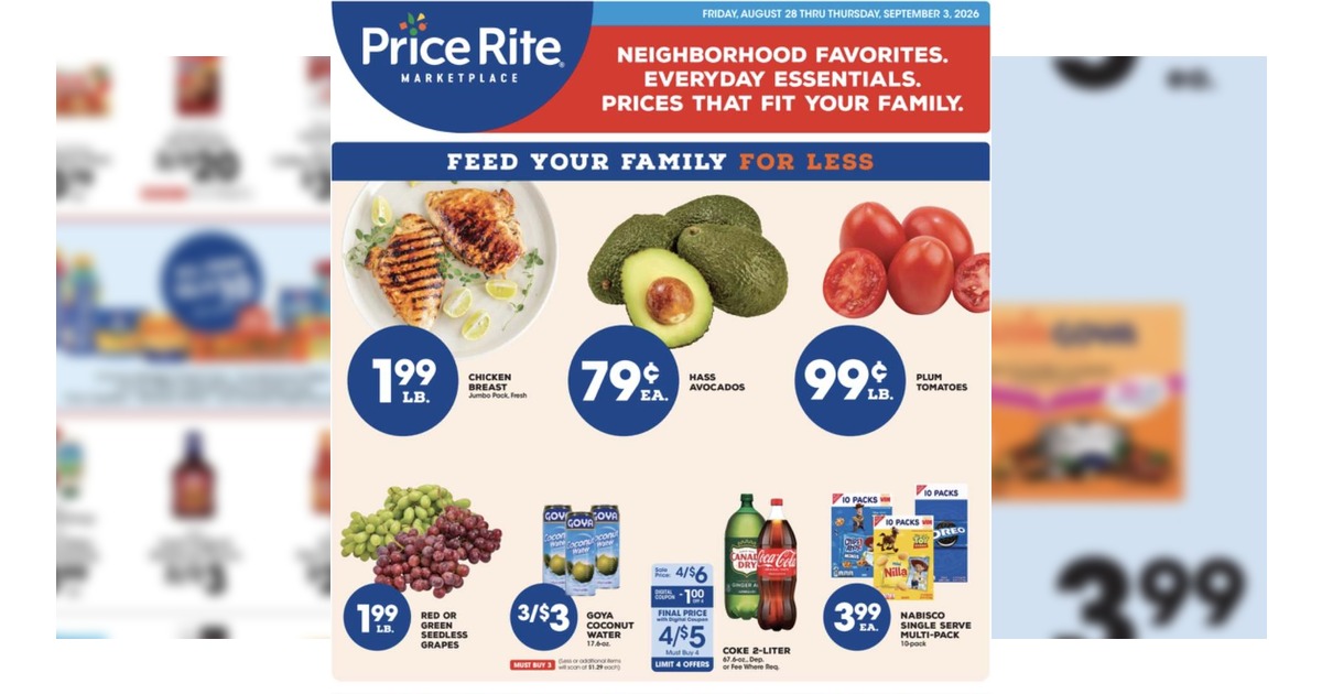 Price Rite Flyer (8/28/26– 9/3/26) Weekly Ad Circular Preview