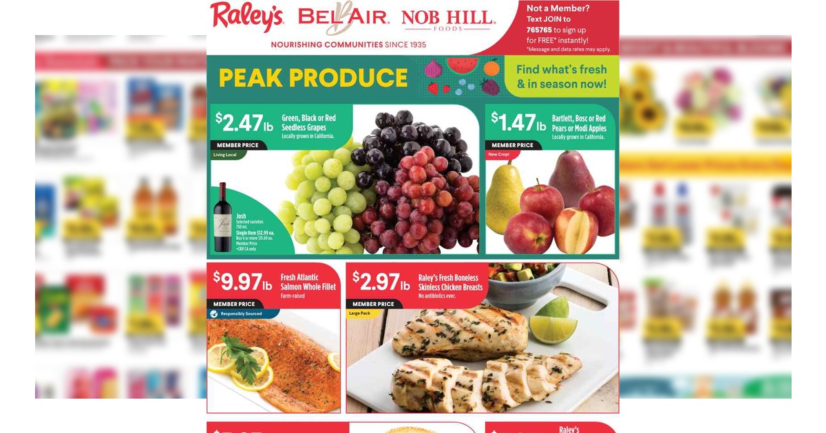 Raley’s Weekly Ad (8/26/26 – 9/1/26) Preview