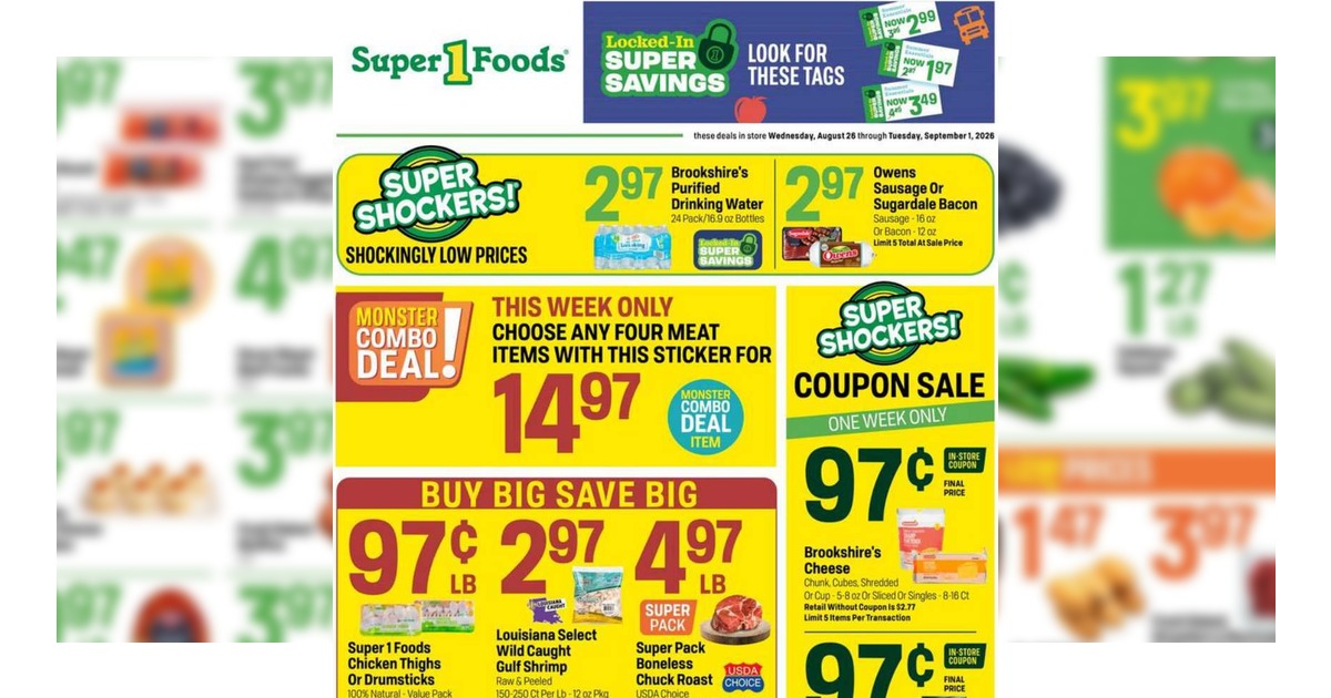 Super 1 Foods Weekly Ad (8/26/26 – 9/1/26) Preview