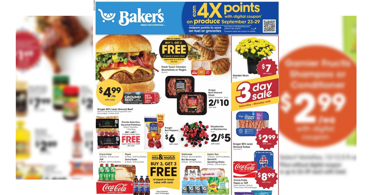 Baker's Weekly Ad (9/23/26 – 9/29/26) Preview