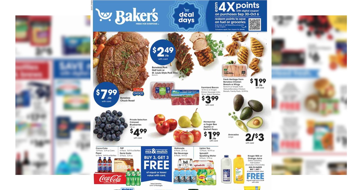 Baker's Weekly Ad (9/30/26 – 10/6/26) Preview