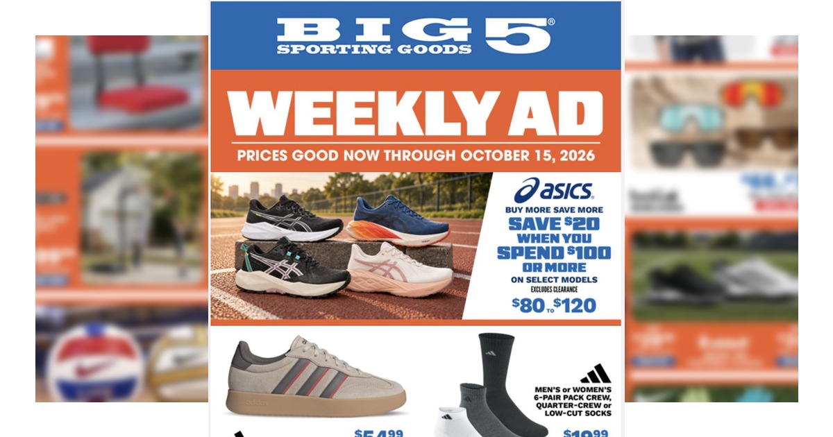 Big 5 Weekly Ad (10/2/26 - 10/15/26) Sales Ad Preview!