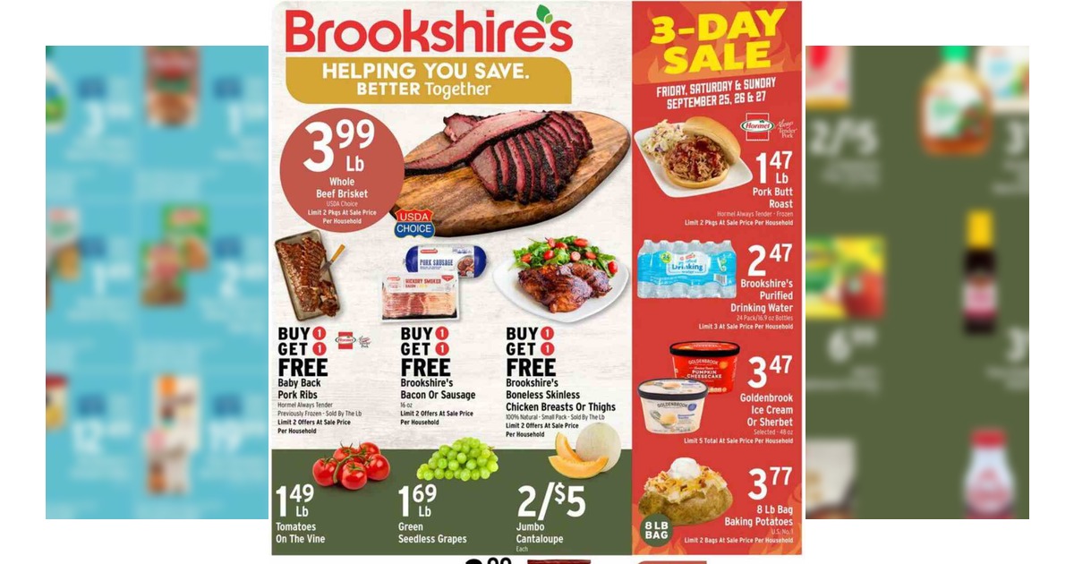 Brookshire's Ad (9/23/26 – 9/29/26) Weekly Flyer Preview