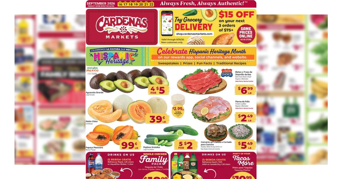 Cardenas Weekly Ad (9/16/26 – 9/22/26) Preview