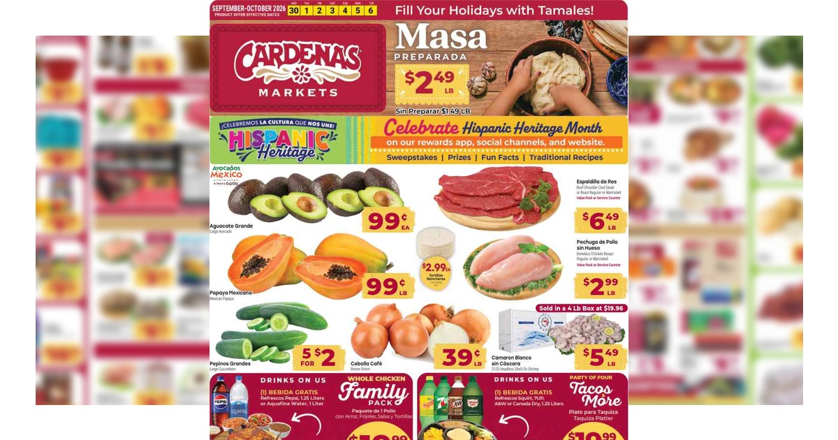 Cardenas Weekly Ad (9/30/26 – 10/6/26) Preview