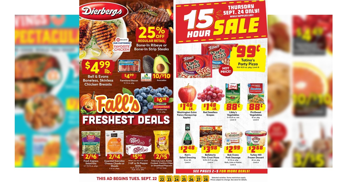 Dierbergs Weekly Flyer (9/22/26 - 9/28/26) Ad Preview
