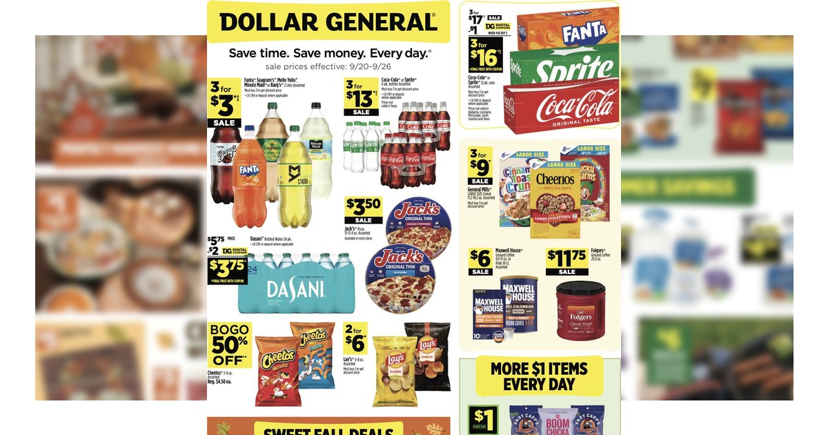 Dollar General Ad (9/20/26 - 9/26/26) Weekly Preview!