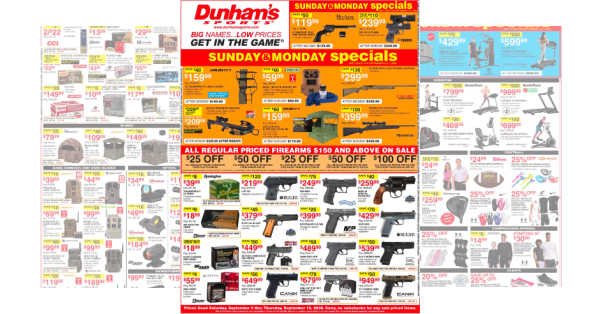 Dunham's Weekly Ad (9/5/26 - 9/10/26)