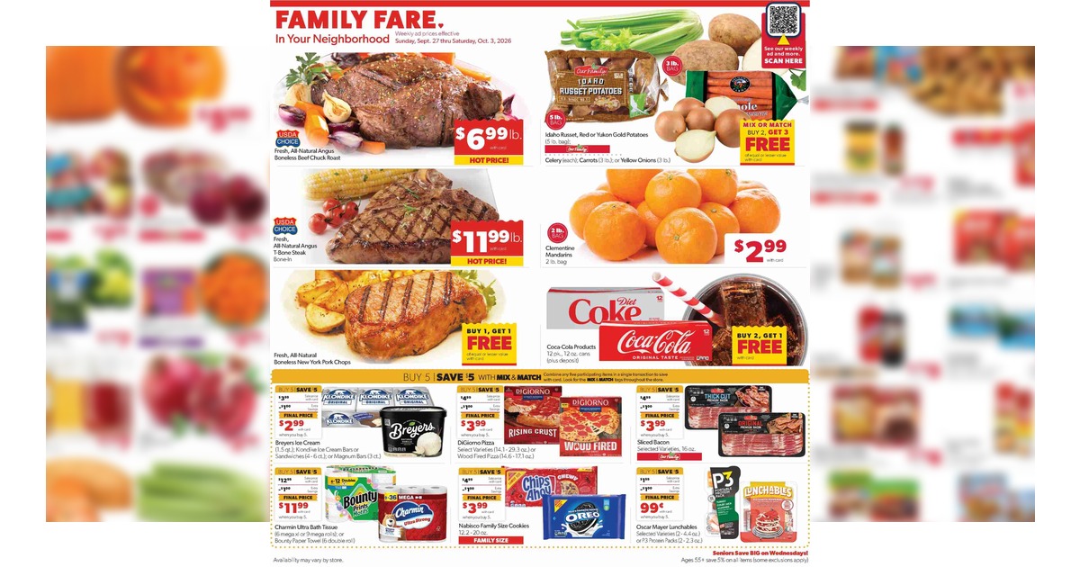 Family Fare Ad (9/27/26 - 10/3/26) Weekly Ad Preview