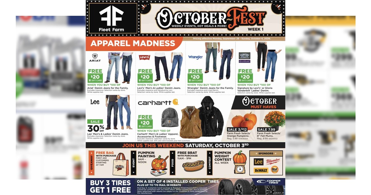 Fleet Farm Weekly Ad (9/28/26 - 10/4/26) Preview!