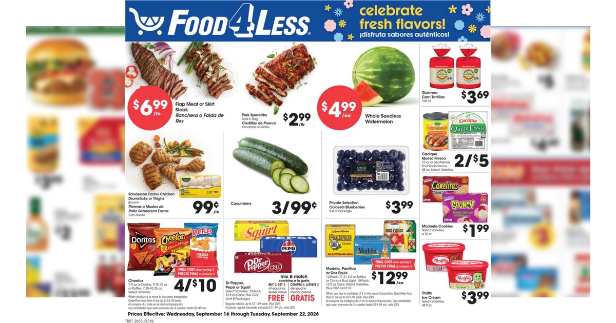Food 4 Less Weekly Ad (9/16/26 – 9/22/26) Preview