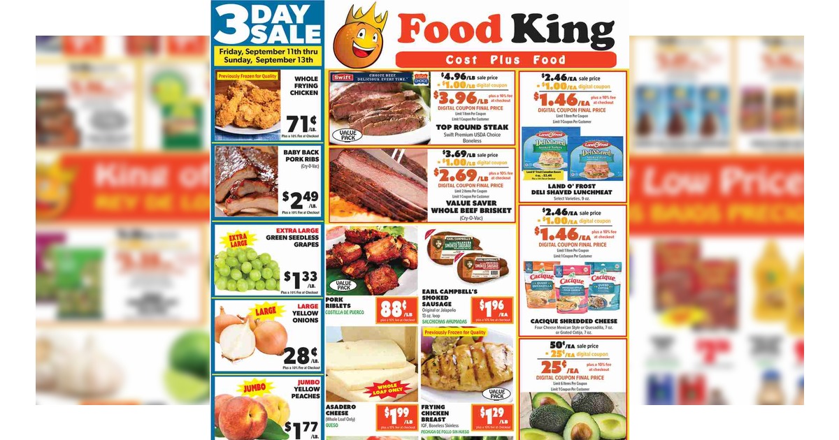 Food King Ad (9/9/26 – 9/15/26) Weekly Flyer Preview