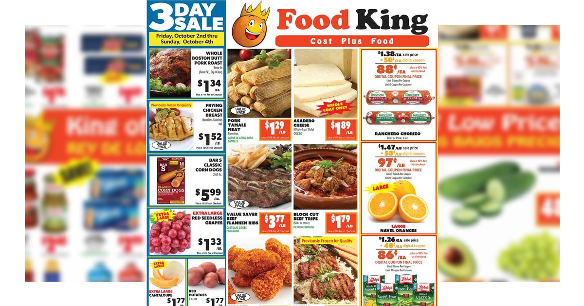 Food King Ad (9/30/26 – 10/6/26) Weekly Flyer Preview