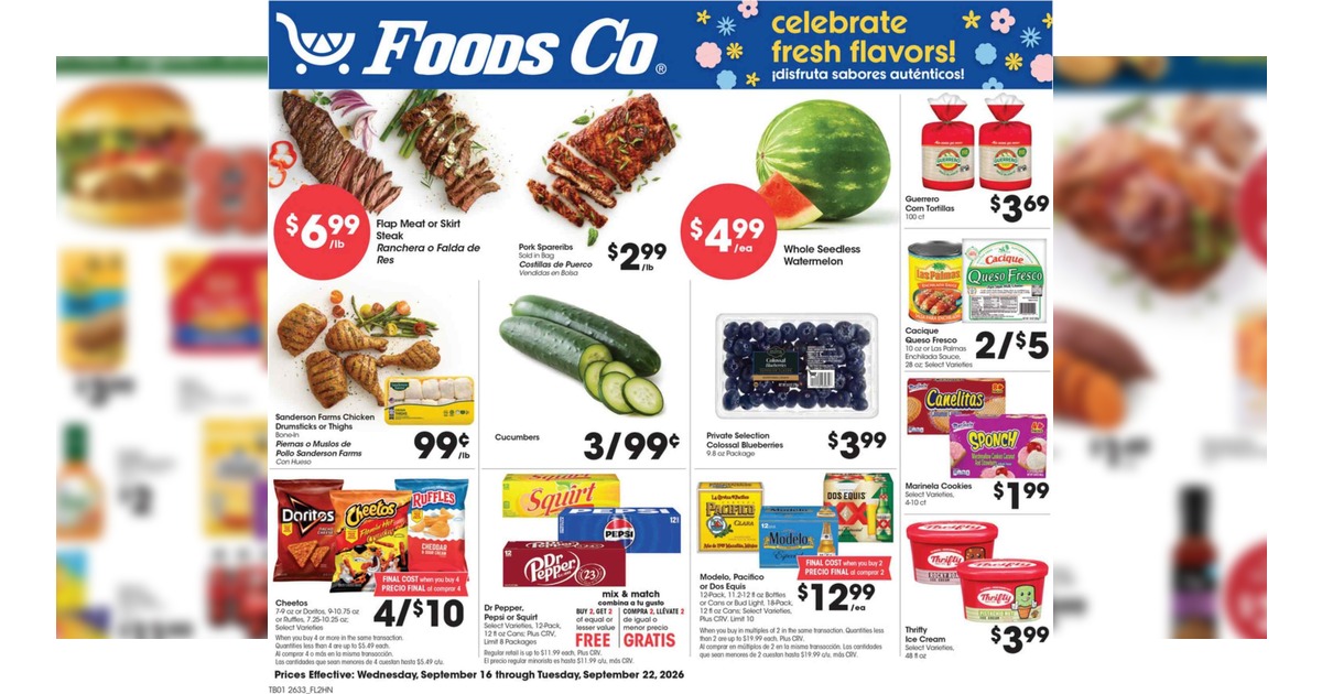 Foods Co Weekly (9/16/26 – 9/22/26) Ad Preview!
