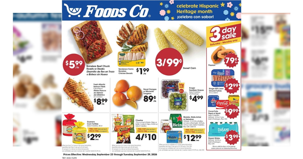 Foods Co Weekly Ad (9/23/26 – 9/29/26) Preview