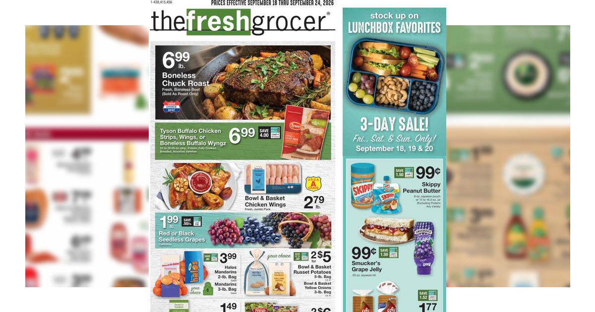 The Fresh Grocer Weekly Ad (9/18/26– 9/24/26) Preview
