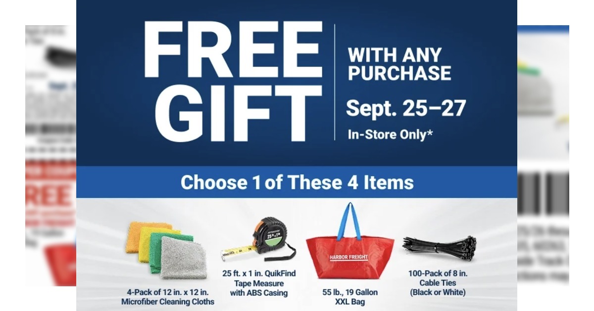 Harbor Freight Weekend Flyer (9/25/26 – 9/27/26) Sales Preview!