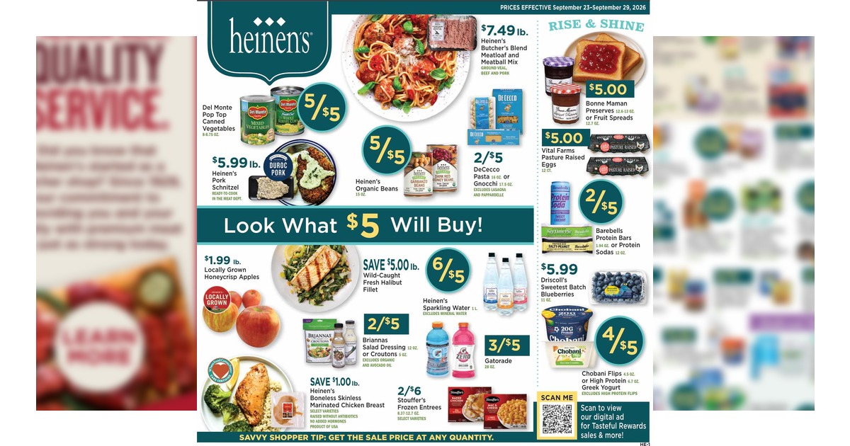 Heinen's Weekly (9/23/26 – 9/29/26) Ad Preview