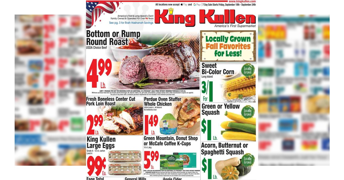King Kullen Circular (9/18/26– 9/24/26) Weekly Ad
