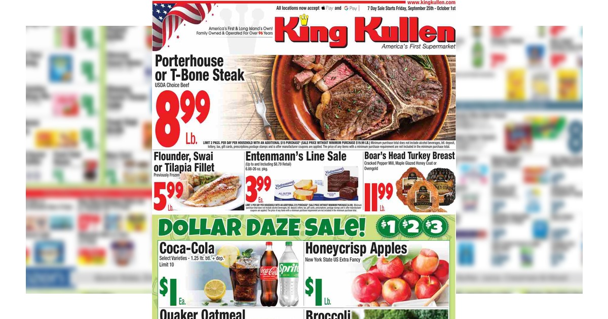 King Kullen Circular (9/25/26– 10/1/26) Weekly Ad