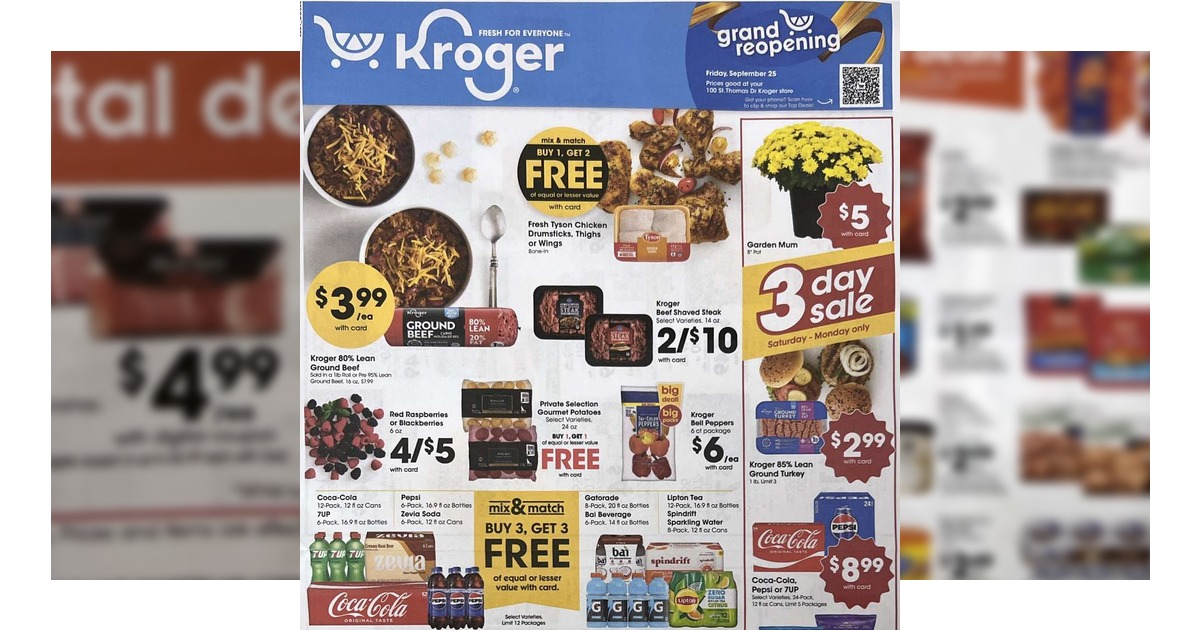 Kroger Weekly Ad (9/23/26 - 9/29/26) Early Preview!