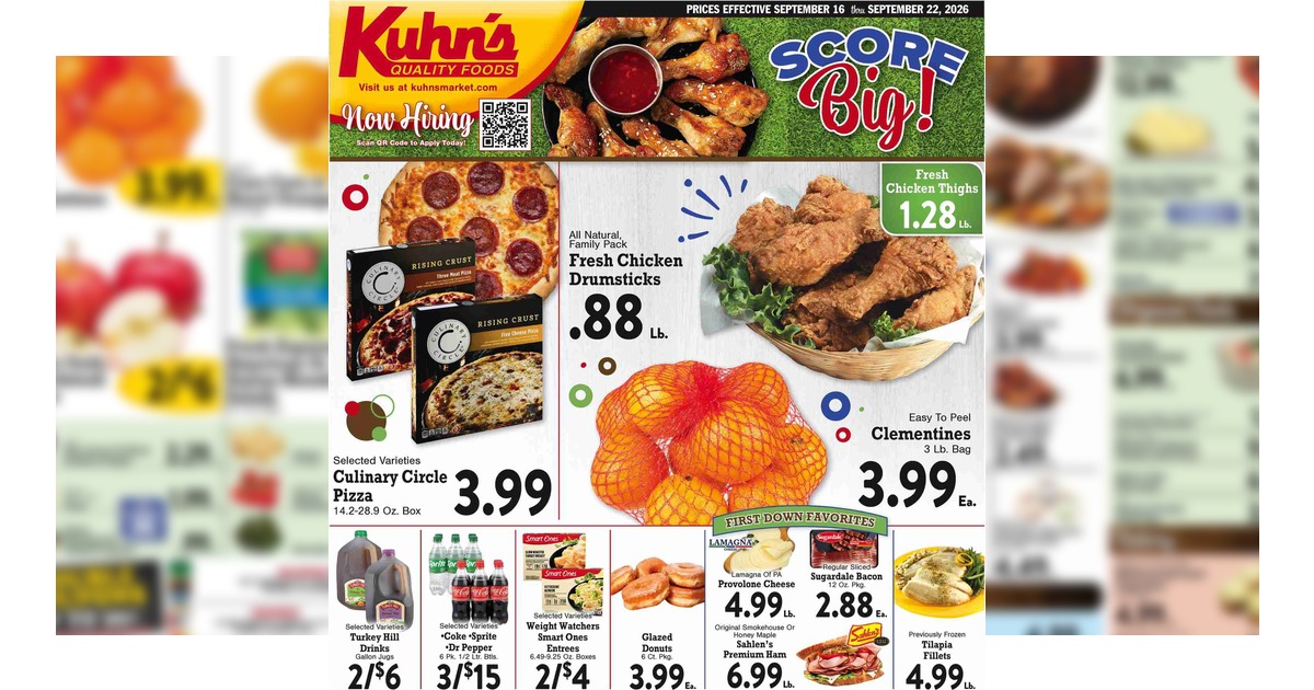Kuhn's Weekly Ad (9/16/26 – 9/22/26) Preview