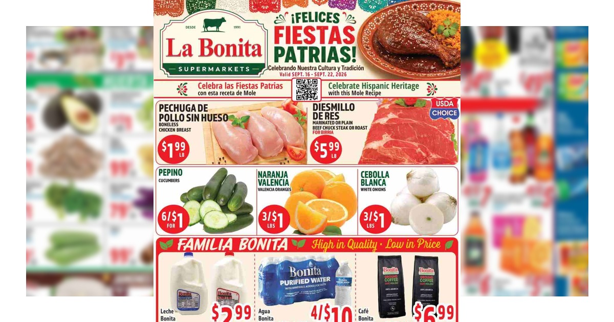 La Bonita Weekly Ad (9/16/26 – 9/22/26) Preview