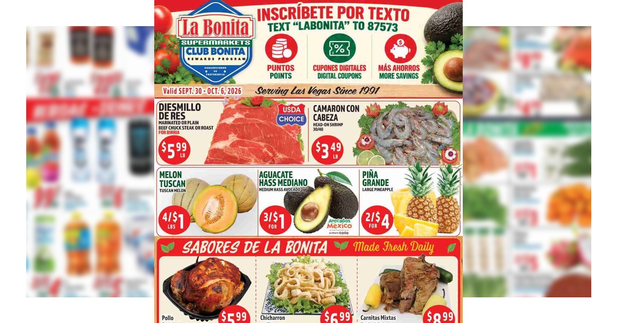 La Bonita Weekly Ad (9/30/26 – 10/6/26) Preview